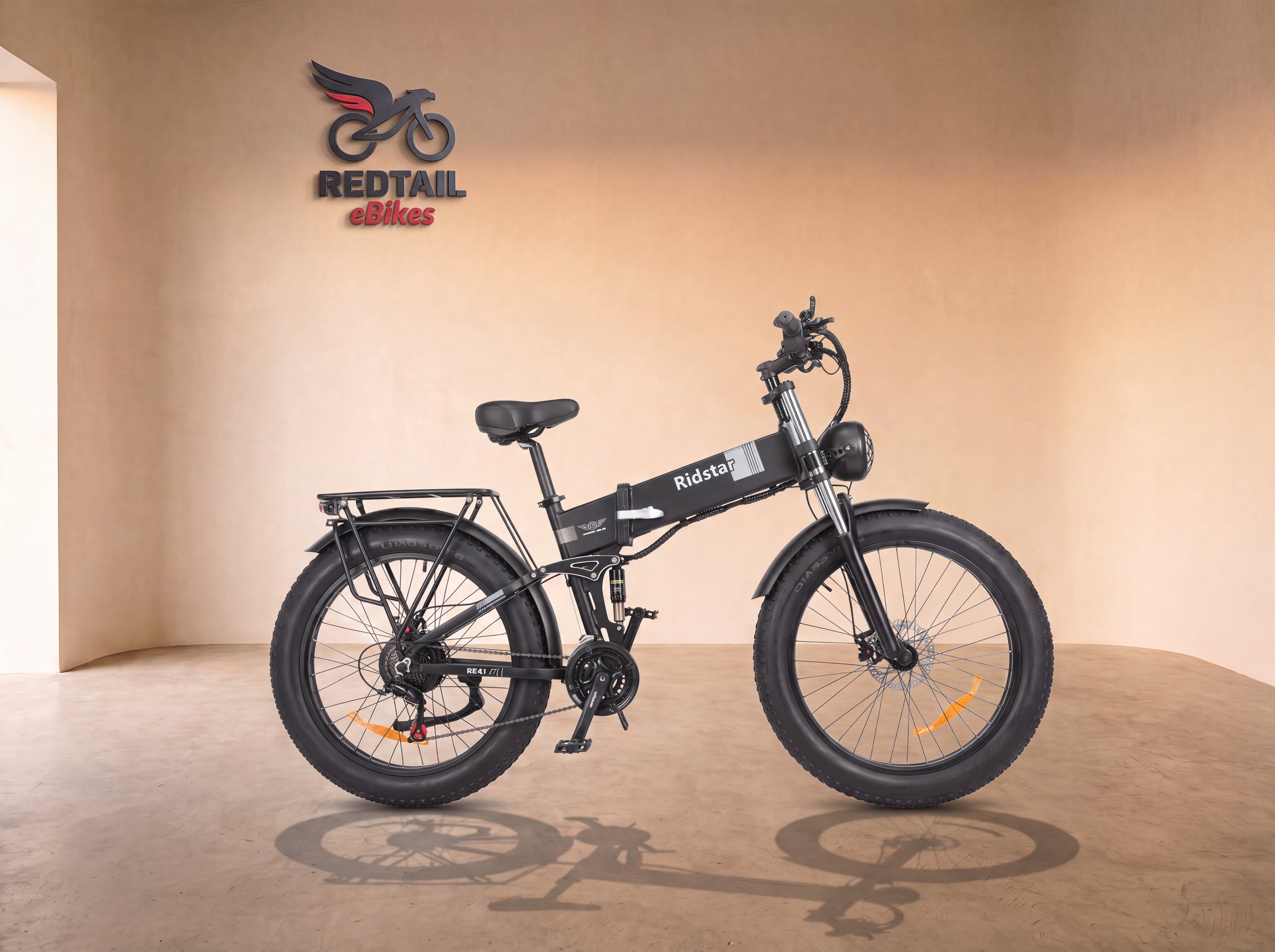Ridstar DC26 2000W folding fat-tire electric bike — Redtail eBikes studio