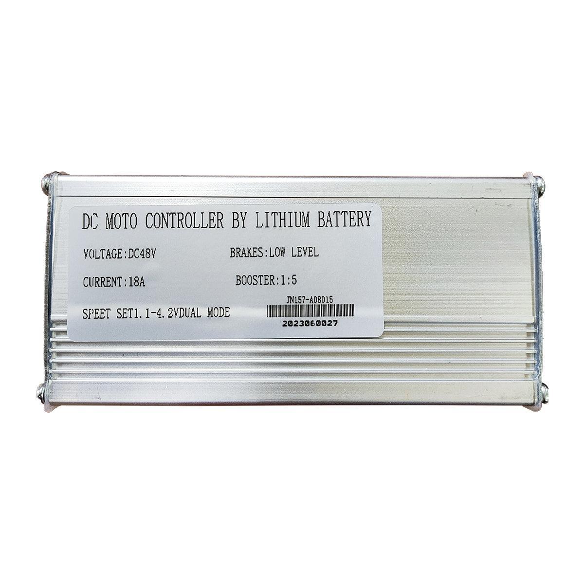 VTUVIA 18 A controller, label reading 48 V, 18 A