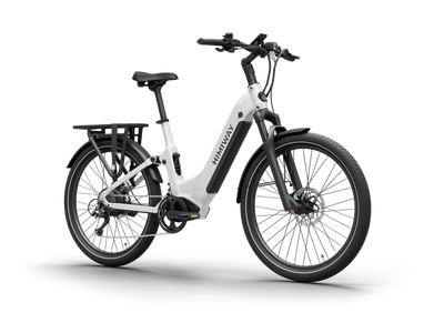 Himiway A7 Commuter eBike – White – front three-quarter left view