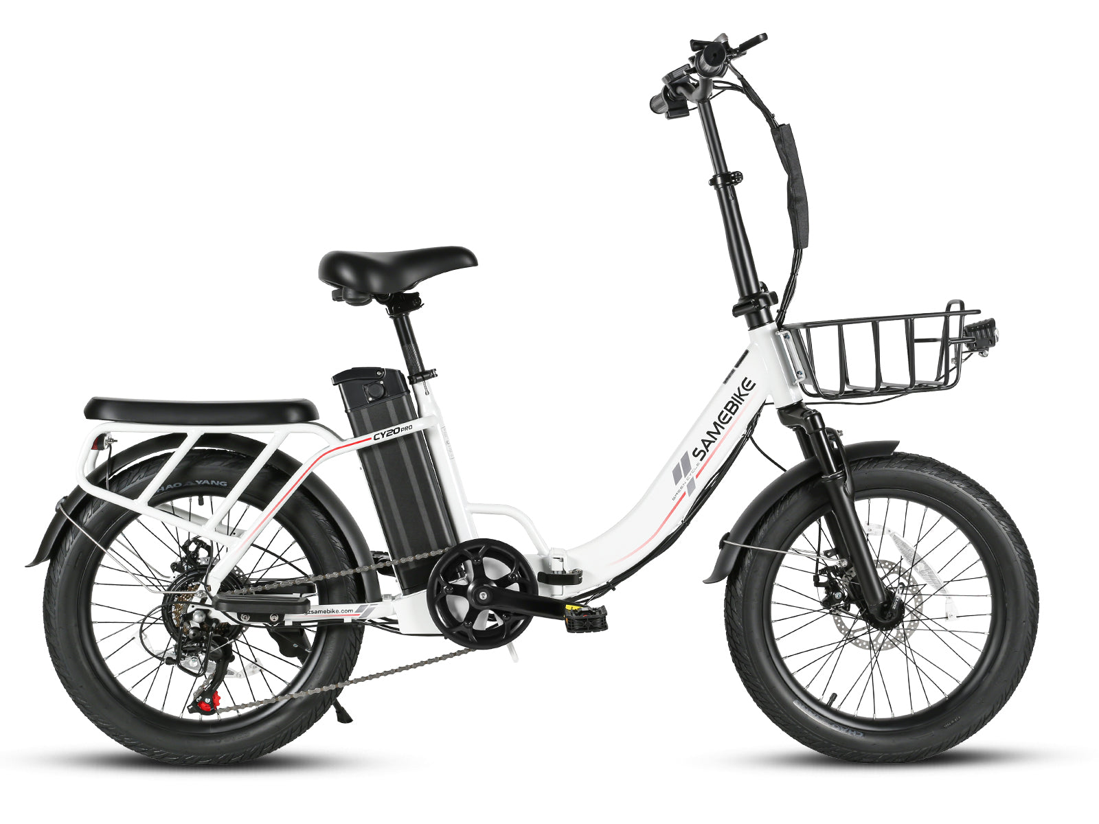 Samebike CY20 Pro Folding Commuter Electric Bike, Spoked Wheel