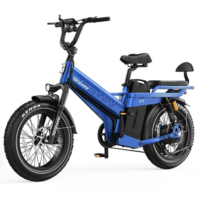 Tesway X7 PRO Long-Range Electric Bike, 52V 60Ah, 200-Mile Claimed Range