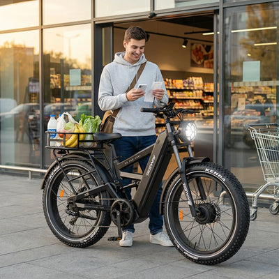 Tesway X9 Ultra 60V Dual-Motor Electric Mountain Bike, 4000W Peak