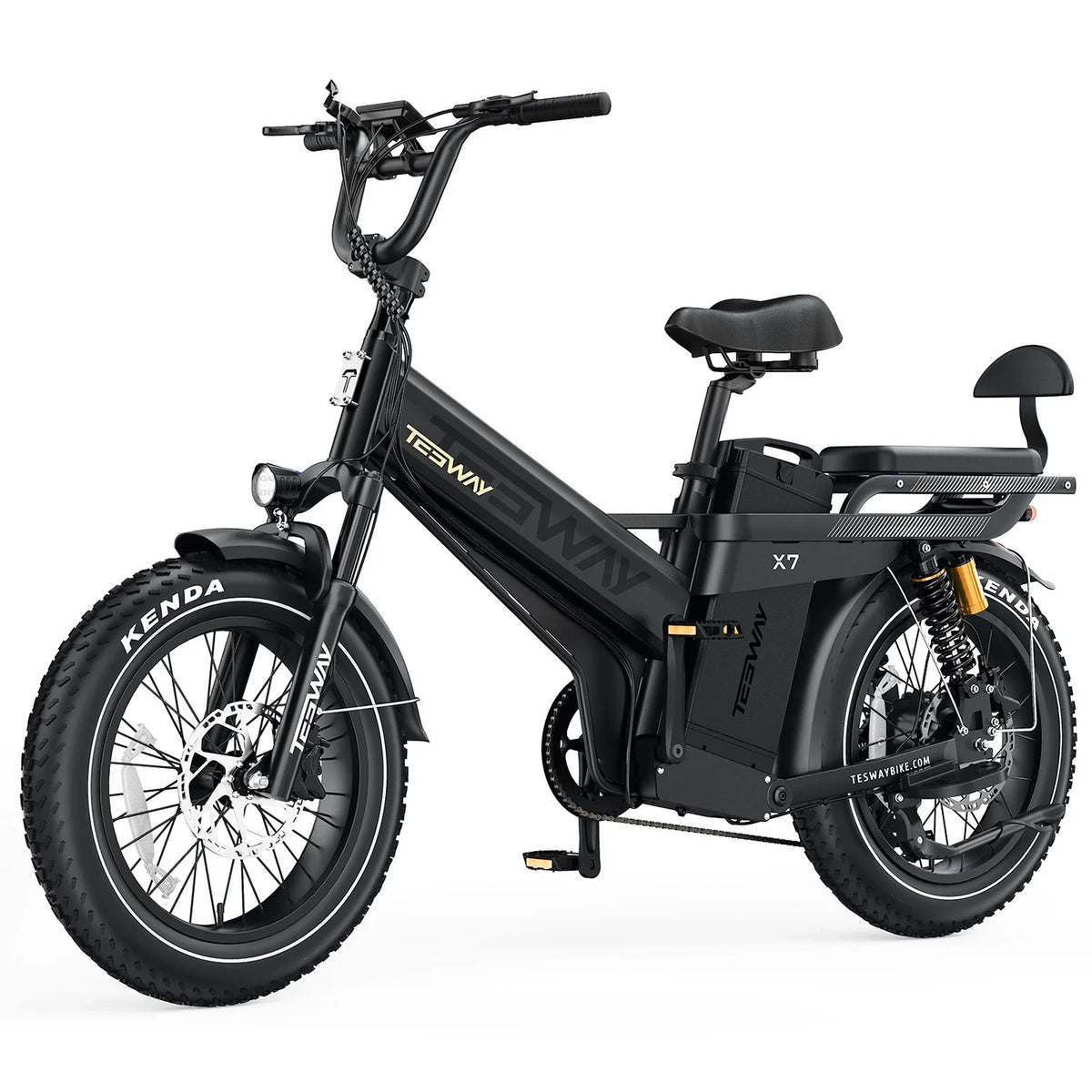 Tesway X7 PRO Long-Range Electric Bike, 52V 60Ah, 200-Mile Claimed Range