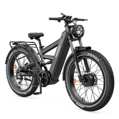 Tesway X9 Ultra 60V Dual-Motor Electric Mountain Bike, 4000W Peak