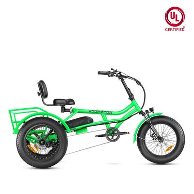 Addmotor Arisetan II M-360 Mini Semi-Recumbent eTrike — green