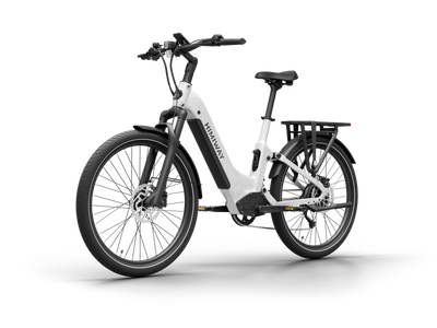 Himiway A7 Commuter eBike – White – front three-quarter right view
