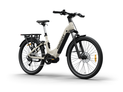 Himiway A7 Pro Commuter eBike – Lightgray – front three-quarter right view