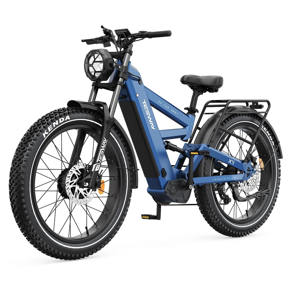 Tesway X9 Ultra 60V Dual-Motor Electric Mountain Bike, 4000W Peak