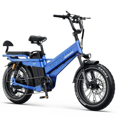 Tesway X7 PRO Long-Range Electric Bike, 52V 60Ah, 200-Mile Claimed Range