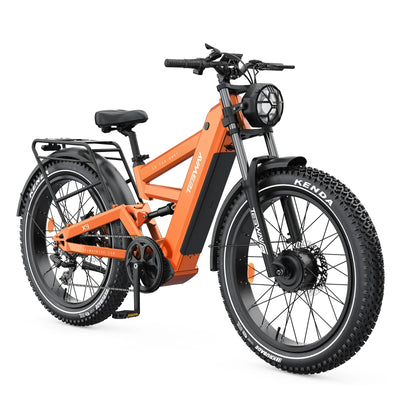 Tesway X9 Ultra 60V Dual-Motor Electric Mountain Bike, 4000W Peak