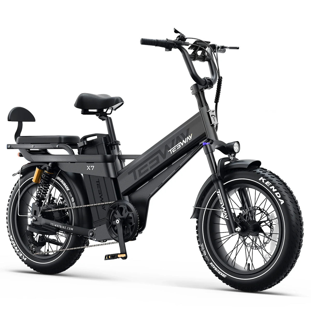 Tesway X7 PRO Long-Range Electric Bike, 52V 60Ah, 200-Mile Claimed Range
