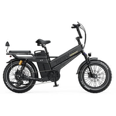 Tesway X7 PRO Long-Range Electric Bike, 52V 60Ah, 200-Mile Claimed Range