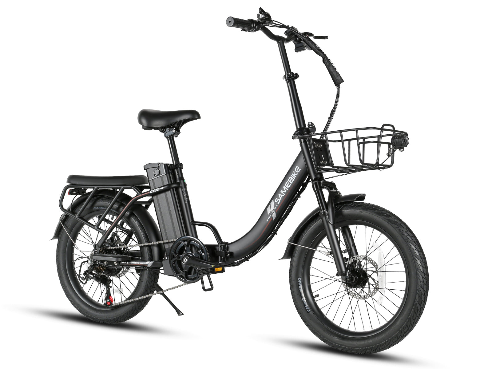 Samebike CY20 Pro Folding Commuter Electric Bike, Spoked Wheel