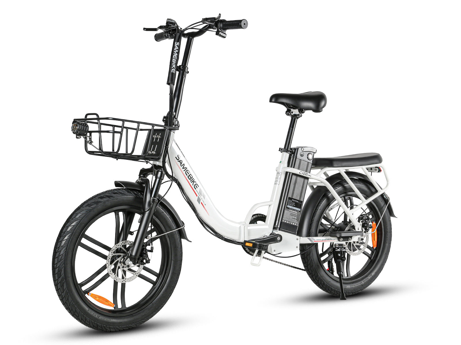 Samebike CY20 Pro Folding Commuter Electric Bike, Solid Wheel