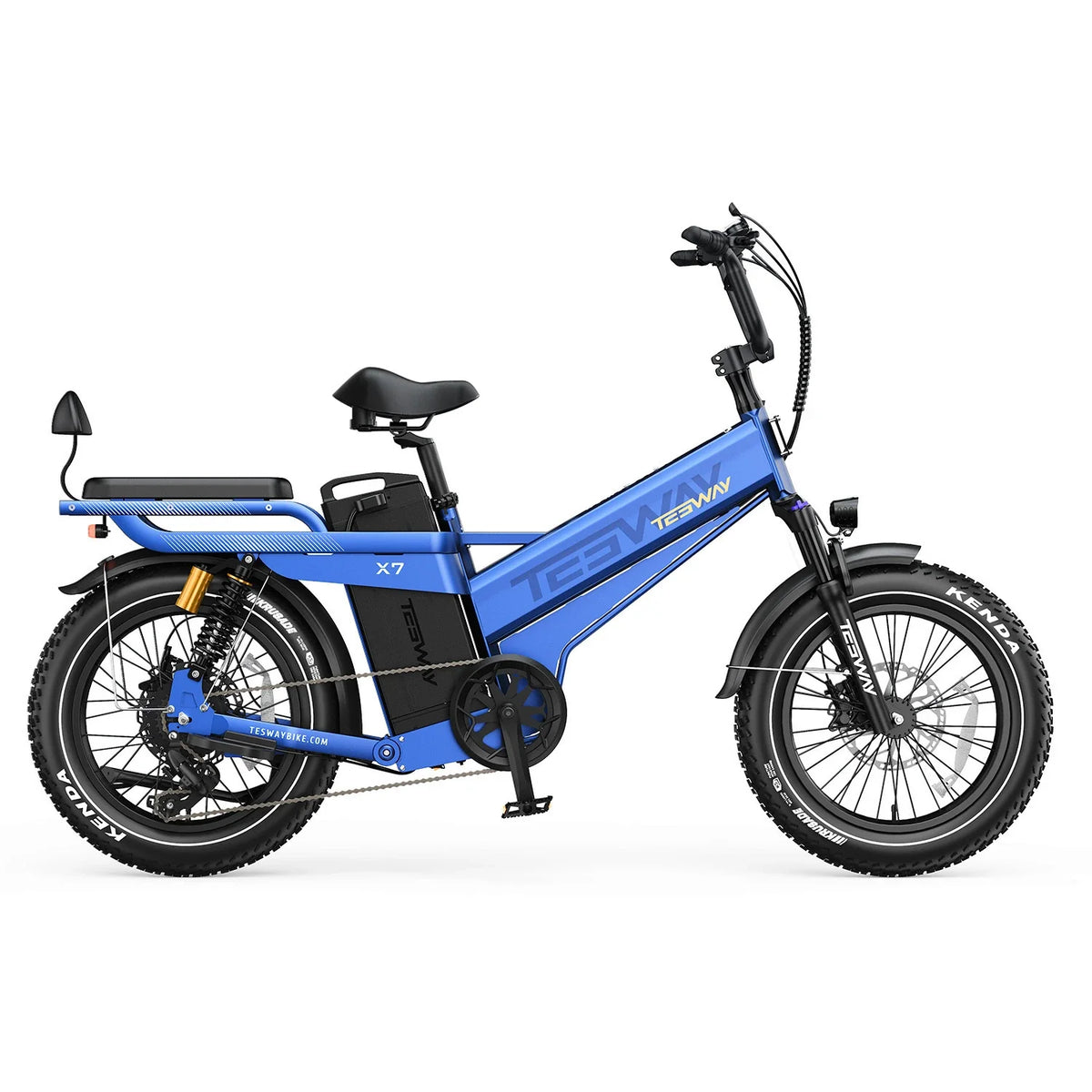 Tesway X7 PRO Long-Range Electric Bike, 52V 60Ah, 200-Mile Claimed Range