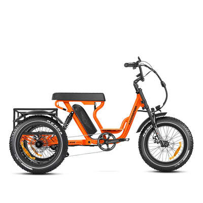 Addmotor Soletri II M-366X / Herotri II M-365X Full-Suspension eTrike — red