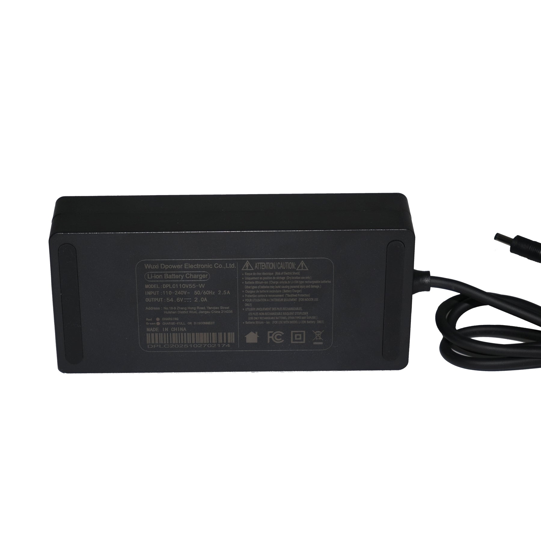 Eunorau 48V 2A E-Bike Charger (US/CA) – product photo 2