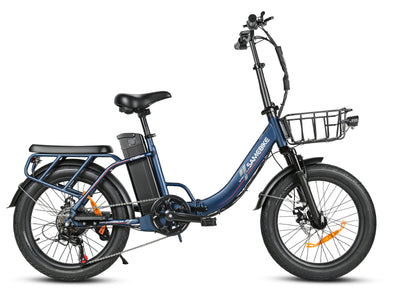 Samebike CY20 Pro Folding Commuter Electric Bike, Spoked Wheel