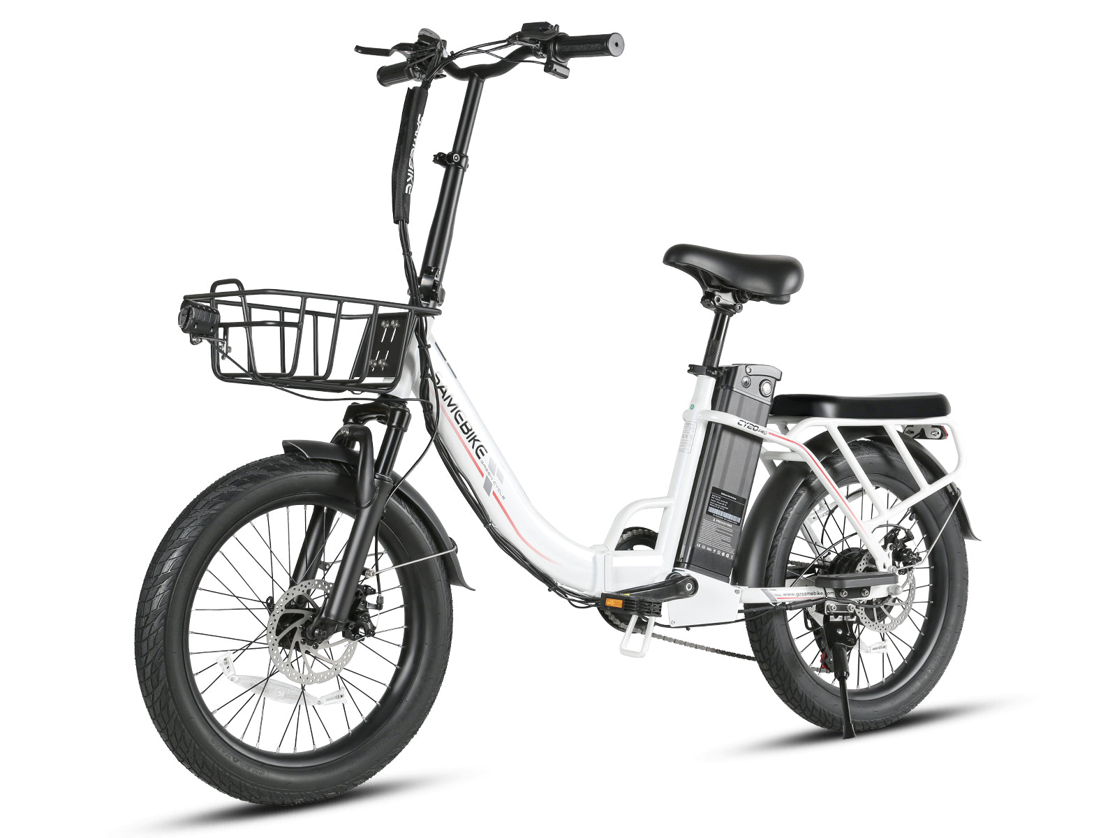 Samebike CY20 Pro Folding Commuter Electric Bike, Spoked Wheel