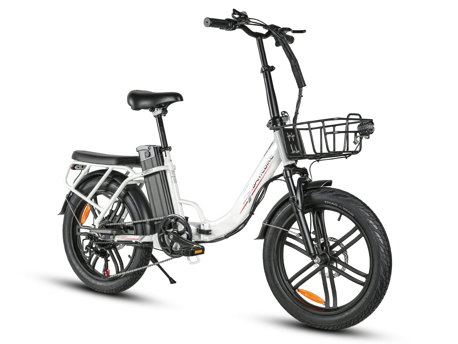 Samebike CY20 Pro Folding Commuter Electric Bike, Solid Wheel