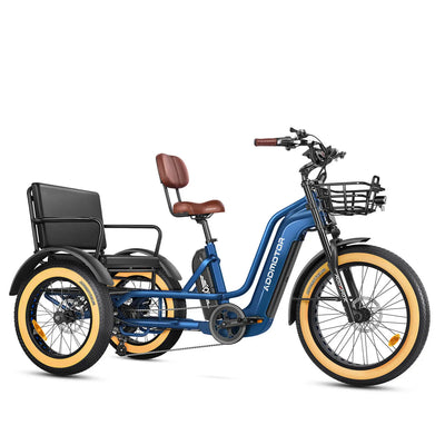 Addmotor Greattan L Passenger Electric Trike — neptune blue