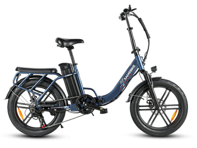 Samebike CY20 Pro Folding Commuter Electric Bike, Solid Wheel