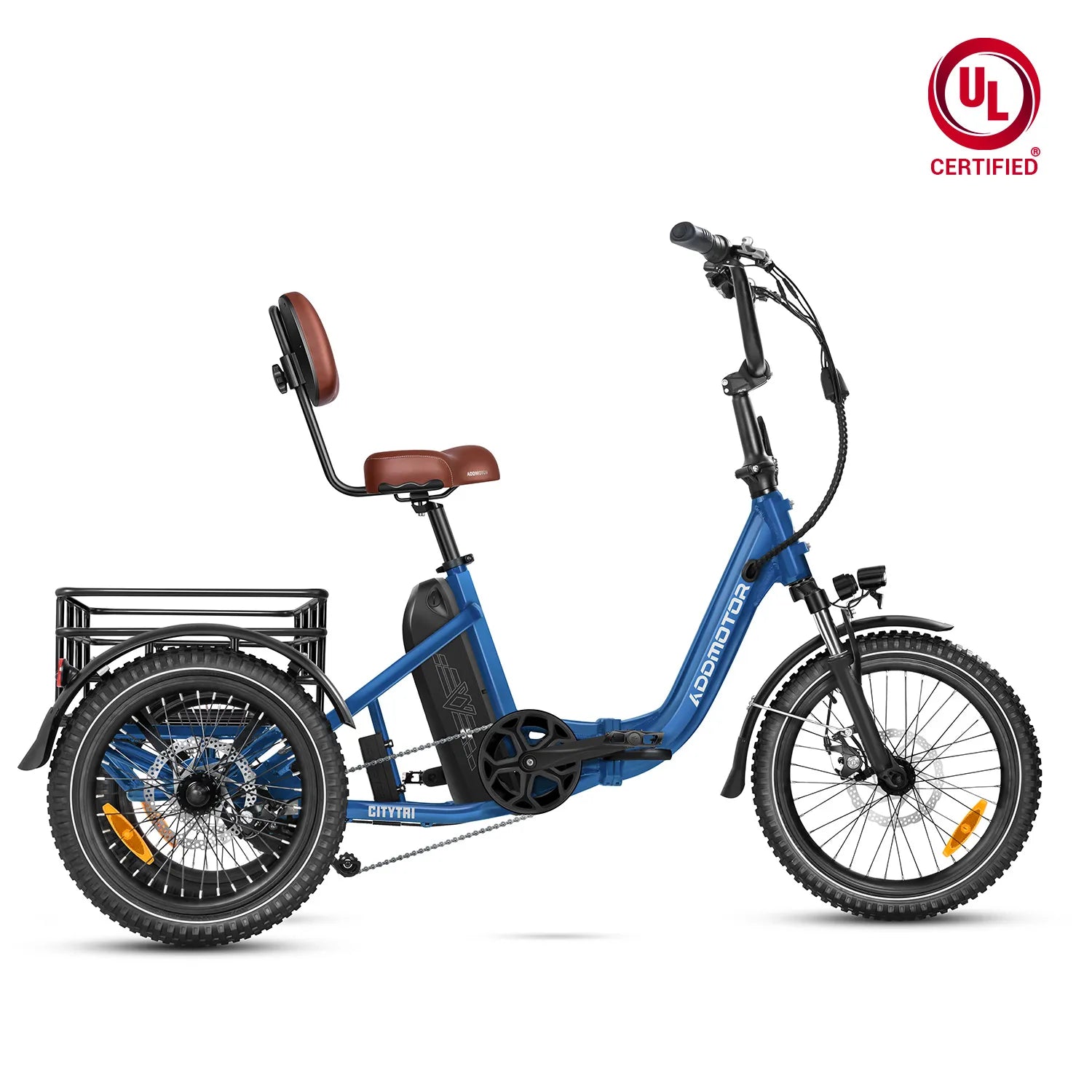 Addmotor Citytri E-310 Folding Electric Trike — neptune blue