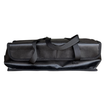 VTUVIA fireproof battery bag closed, black, with two carry handles