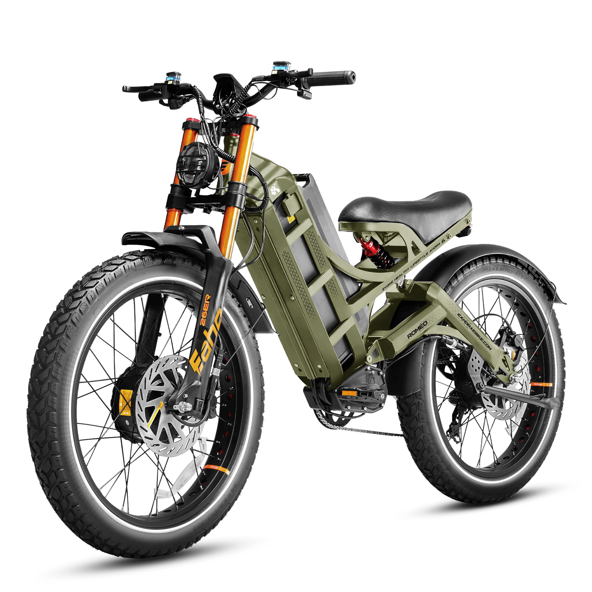 Eahora Romeo Pro III Moped-Style eBike in Green