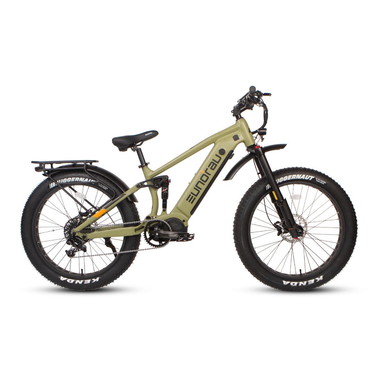 Eunorau SPECTER-S 4.0 in Army Green, drive-side profile