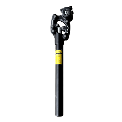 VTUVIA suspension seatpost, black, with its spring head