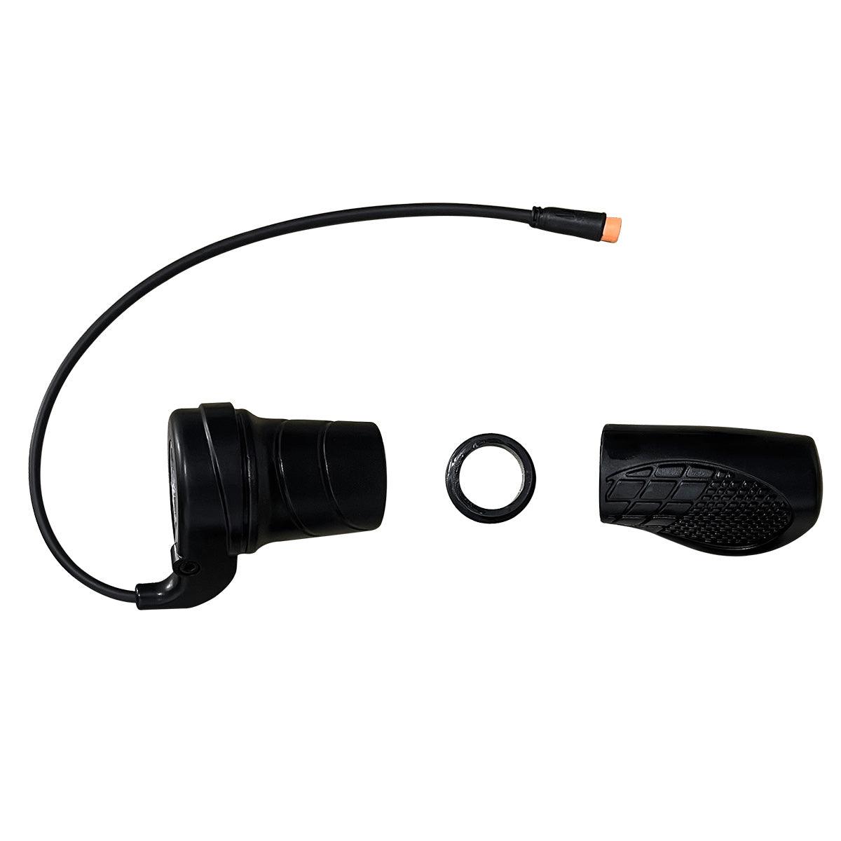 The half-twist throttle with its grip and spacer