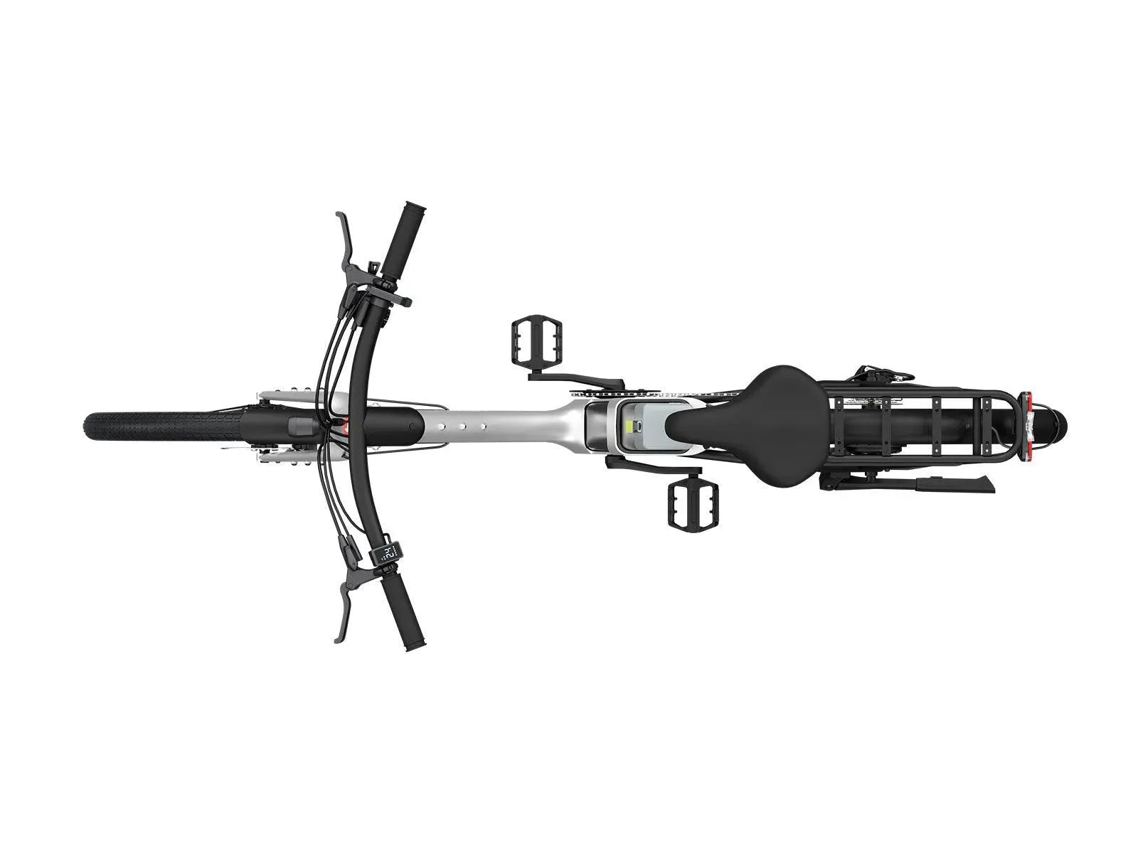 Himiway A3 Urban Commuter eBike – White – folded stem detail