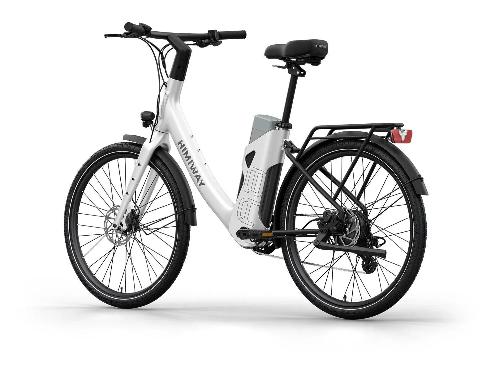 Himiway A3 Urban Commuter eBike – White – front three-quarter right view