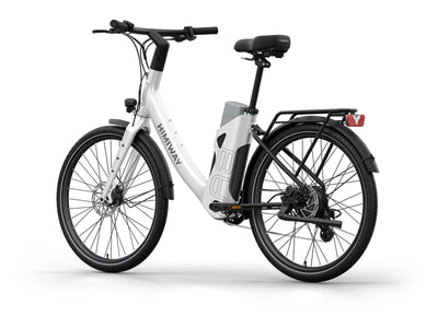 Himiway A3 Urban Commuter eBike – White – front three-quarter right view