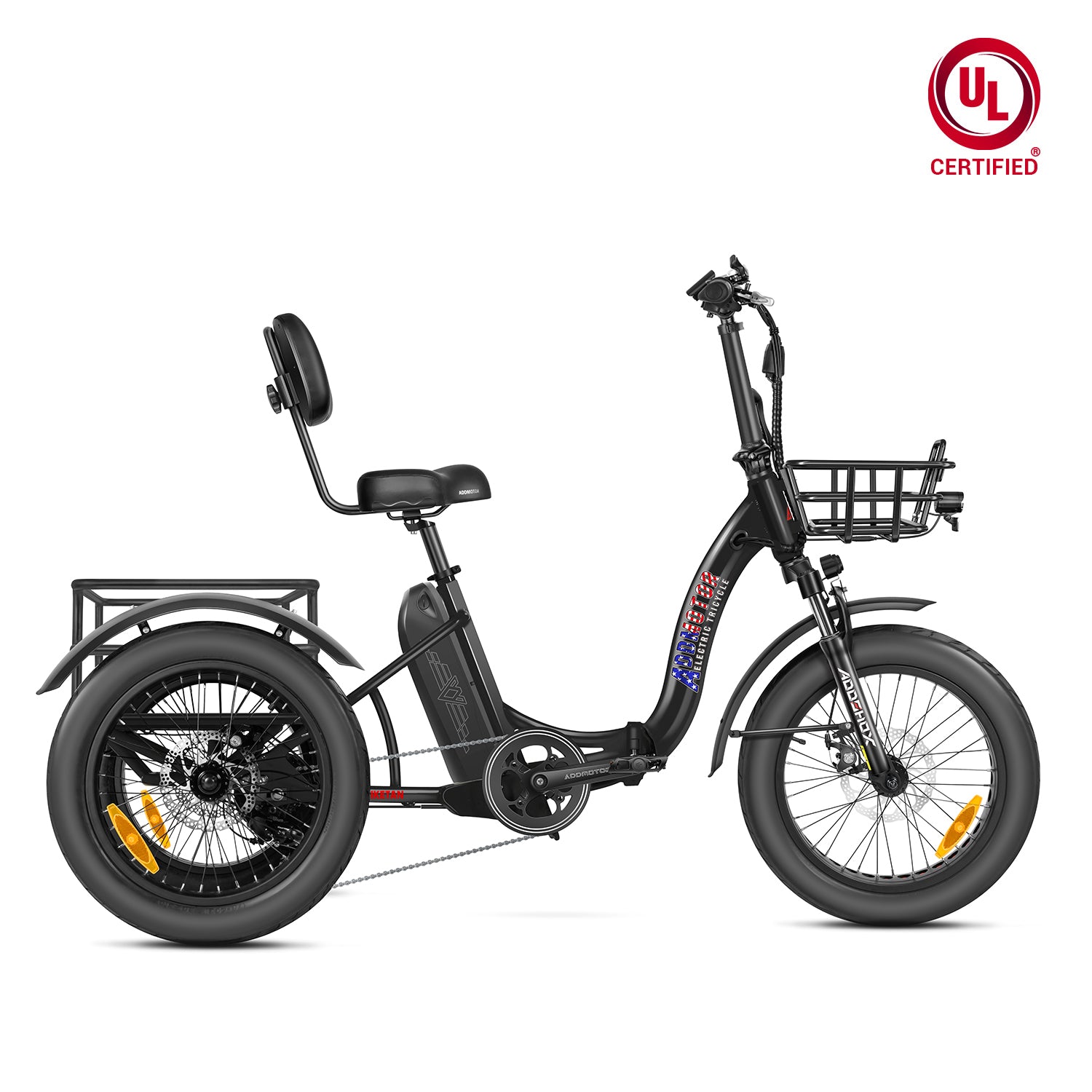 Addmotor Triketan M-330F Folding eTrike — black