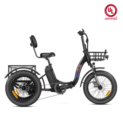 Addmotor Triketan M-330F Folding eTrike — black
