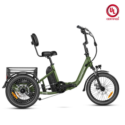 Addmotor Citytri E-310 Folding Electric Trike — army green