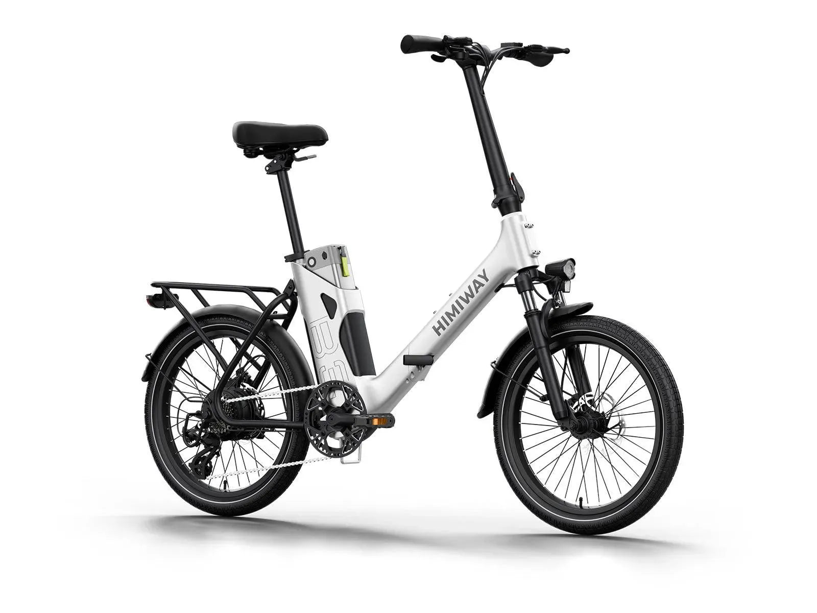 Himiway B3 Folding eBike – White – left side profile