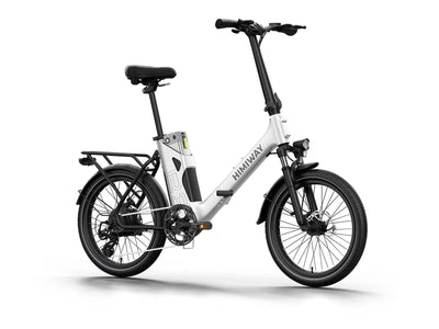Himiway B3 Folding eBike – White – left side profile
