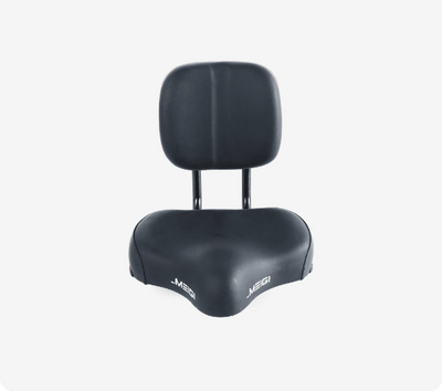 DWMEIGI backrest saddle with a padded seat and backrest, front view