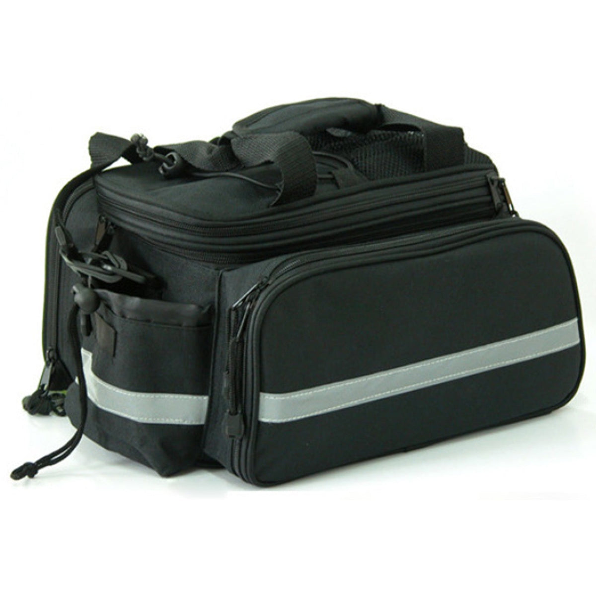 VTUVIA rack-top carrier bag with a reflective stripe