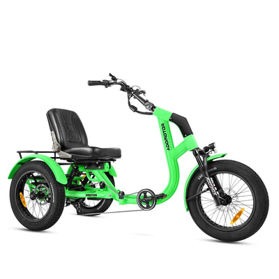 Addmotor Freetan M-368X Full-Suspension Semi-Recumbent eTrike — green