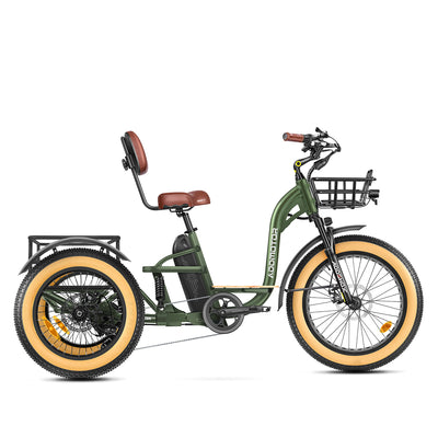 Addmotor Grandtan X Full-Suspension eTrike — army green