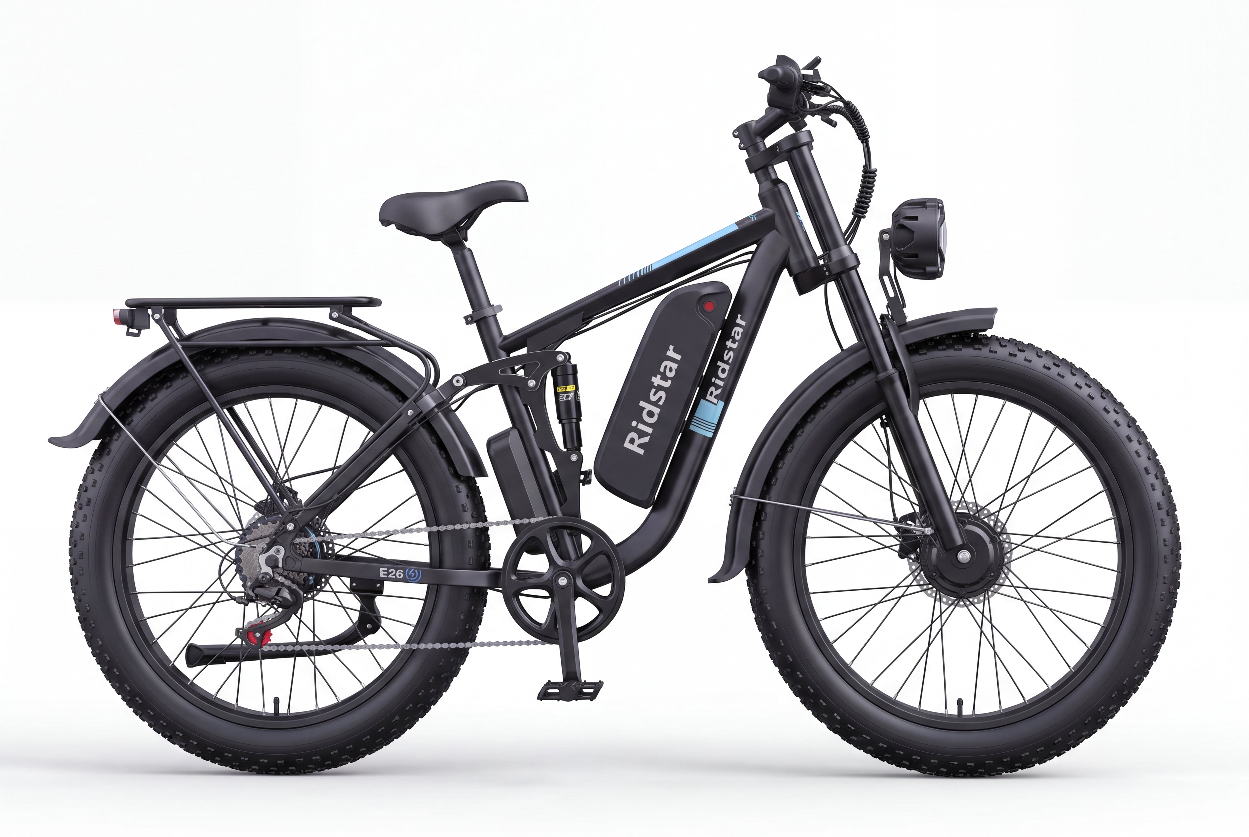 Ridstar® E Bike E26Pro Fat Tire Mountain Electric Bike