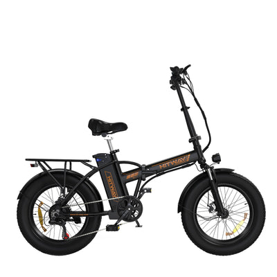 BK11M Folding Electric Bike in black orange