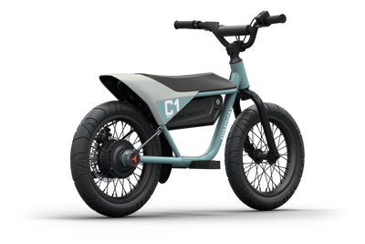 Himiway C1 Kids eBike in Bluish Gray – front three-quarter right view