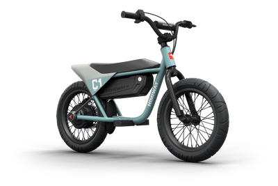 Himiway C1 Kids eBike in Bluish Gray – front view