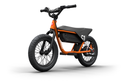 Himiway C1 Kids eBike in Coral – side profile