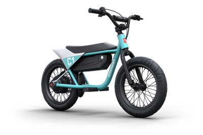 Himiway C1 Kids eBike in Cyan – side profile